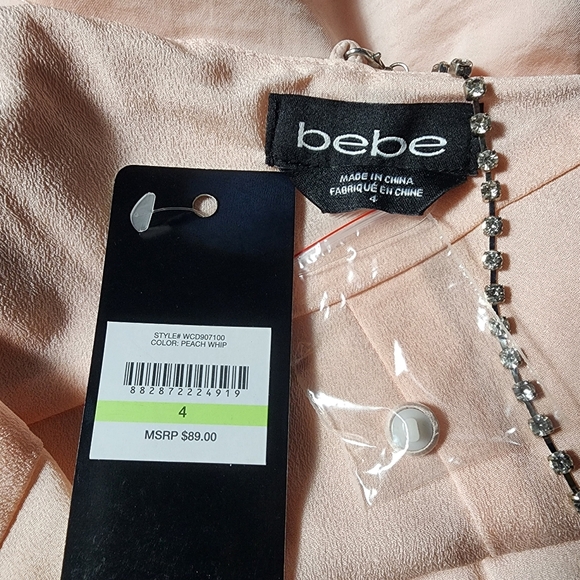 bebe Blush Pink Formal Midi Dress - Picture 10 of 16
